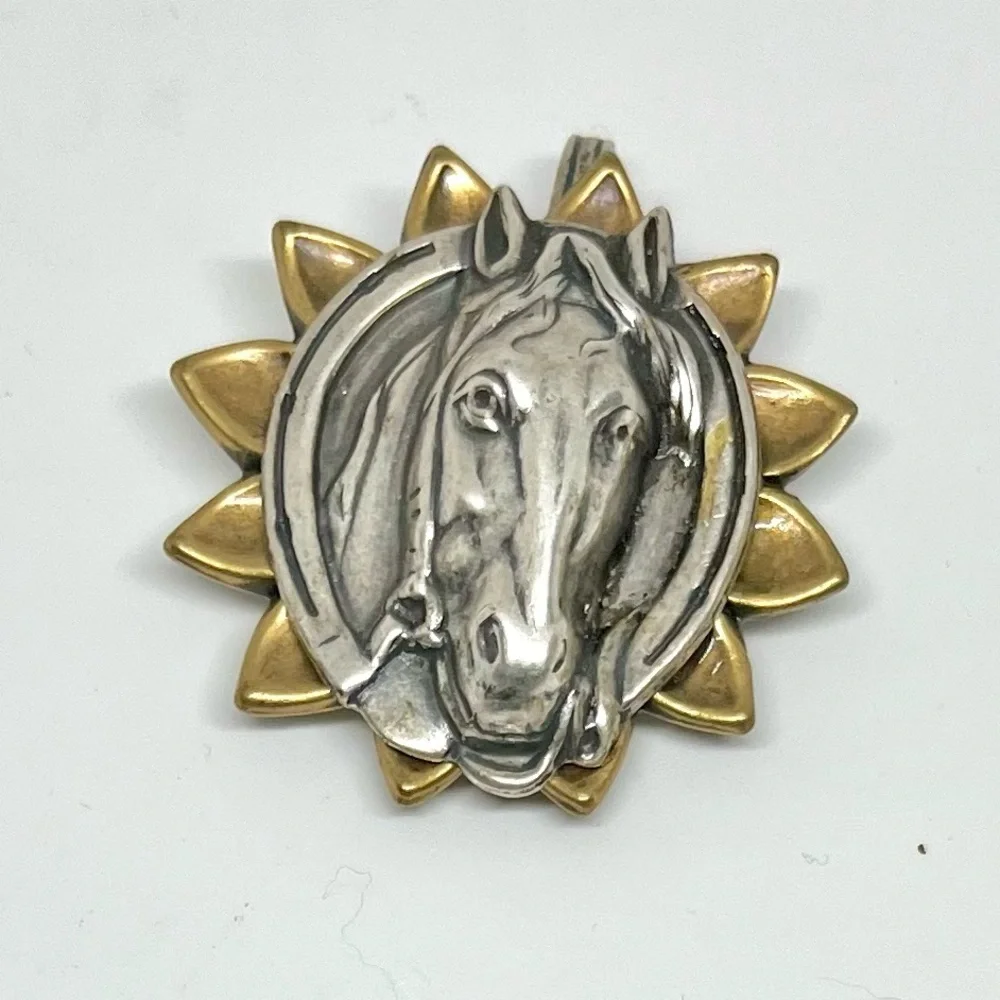 Vintage Signed Cappy Silver Spoon Pendant